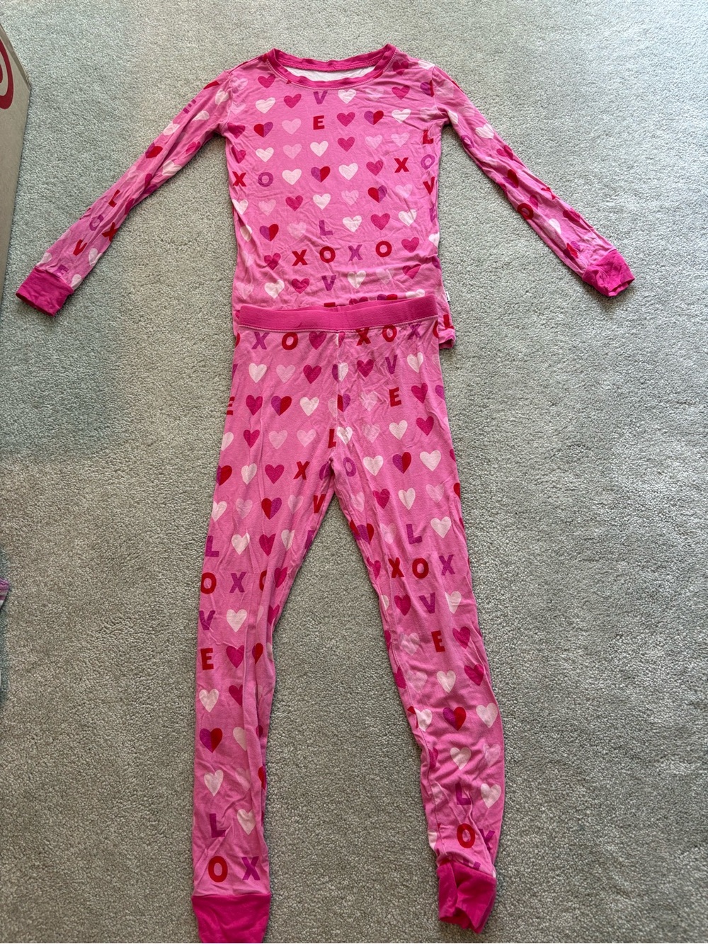 Little Sleepies Pink Heart & XOXO Long-Sleeve Pajama Set